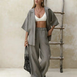 Wrenley | Women's Cotton Two Piece Set Pants