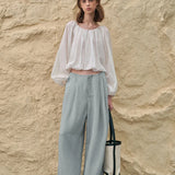 Mila | Women's Pleated Wide Leg Pants with High Waist