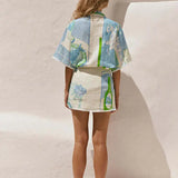 Ophelia | Women's Co-Ord Set Wrap Shorts