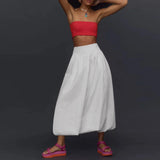 Maravi | Women's Skirt with Stretch Waist and Balloon Hem