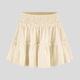 Viora | Women's Skirt with Stretch Waist and Ruffle Layers