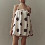 Diana | Women's Strapless A-Line Dress with Bubble Hem