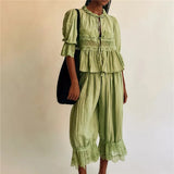 Amelia | Women's Cotton Two Piece Set Bloomers