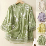 Evienne | Women Blouse With Cotton Embroidery