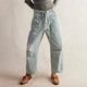 Vera | Women's Striped Patchwork Pants with Drawstring Waist
