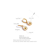 Bellina | Women Earrings with Avocado Design and Gold Finish