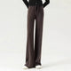 Sandrine | Women's Merino Wool Wide Leg Trousers with High Waist