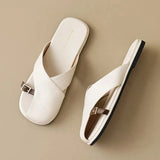 Bellamy | Women’s Sandals with Cross-Strap Buckle and Cushioned