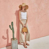 Junia | Women Top With Cotton Linen Blend