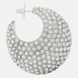 Crystal | Women's Hoop Earrings with Crystal Accents and Stainless Steel