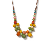 Mira | Women Necklace with Ceramic Beads and Adjustable Cord