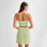 Savannah | Women's Knit Set with Bandeau Shorts