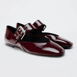 Liora | Women Flats with Buckle and Leopard Print