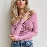 Fern | Women Top With Off Shoulder Design