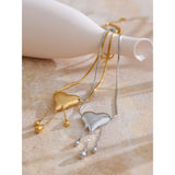 Lacrima | Women Necklace with Heart Pendant and Gold Plating