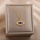 Saphira | Women Necklace with Evil Eye and Blue Stone