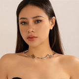 Ondulato | Women Necklace with Wave Design and Adjustable Chain