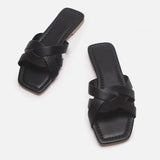 Orielle | Women’s Woven Slides with Interlaced Straps