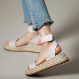 Ophelia | Women's Sandals with Leather Straps and Platform