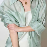 Helena | Women Shirt With Lapel Collar Design
