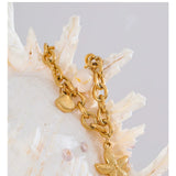 Marée | Women Bracelet with Starfish and Gold Plating