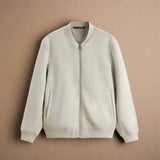 Spencer | Men's Suede Zip Jacket with Minimalist Design