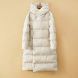 Isabella | Women's Full-Length Duck Down Parka with Structured Hood