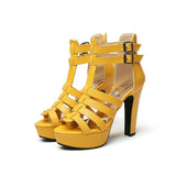 Lacey | Women Platform Heels with Straps and Buckles