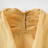 Valienne | Women Top With Linen Cross Neck