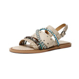 Alessia | Women's Sandals with Braided Strap and Slingback