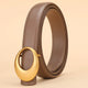 Rowan | Women Belt with Leather Strap and Crescent Buckle