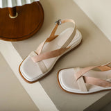 Valetta | Women's Platform Sandals with Cross-Strap and Buckle