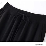 Giselle | Women's Wool Knit Pants with High Waist