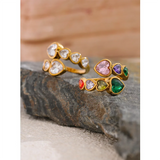 Fiorella | Women Ring with Heart Design and Gold Plating