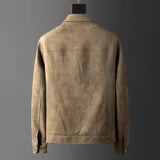 Vincent | Men Jacket with Structured Twill and Suede