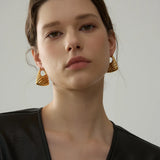 Arlen | Women Earrings with Chunky Hoops and Gold Finish
