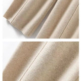 Sandrine | Women's Merino Wool Wide Leg Trousers with High Waist