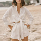 Ava | Women Shirt With Lyocell Linen Blend