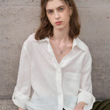 Claire | Women Shirt With Linen Oversized Fit