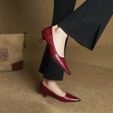 Ashton | Women’s Leather Heels with Pointed-Toe and Stiletto