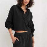Faye | Women's Cropped Hoodie with Relaxed Fit and Soft Fabric Blend
