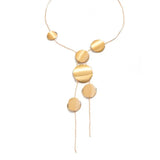 Noira | Women Necklace with Drop Design and Gold Tone