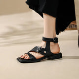 Calista | Women’s Sandals with Straps and Square Toe