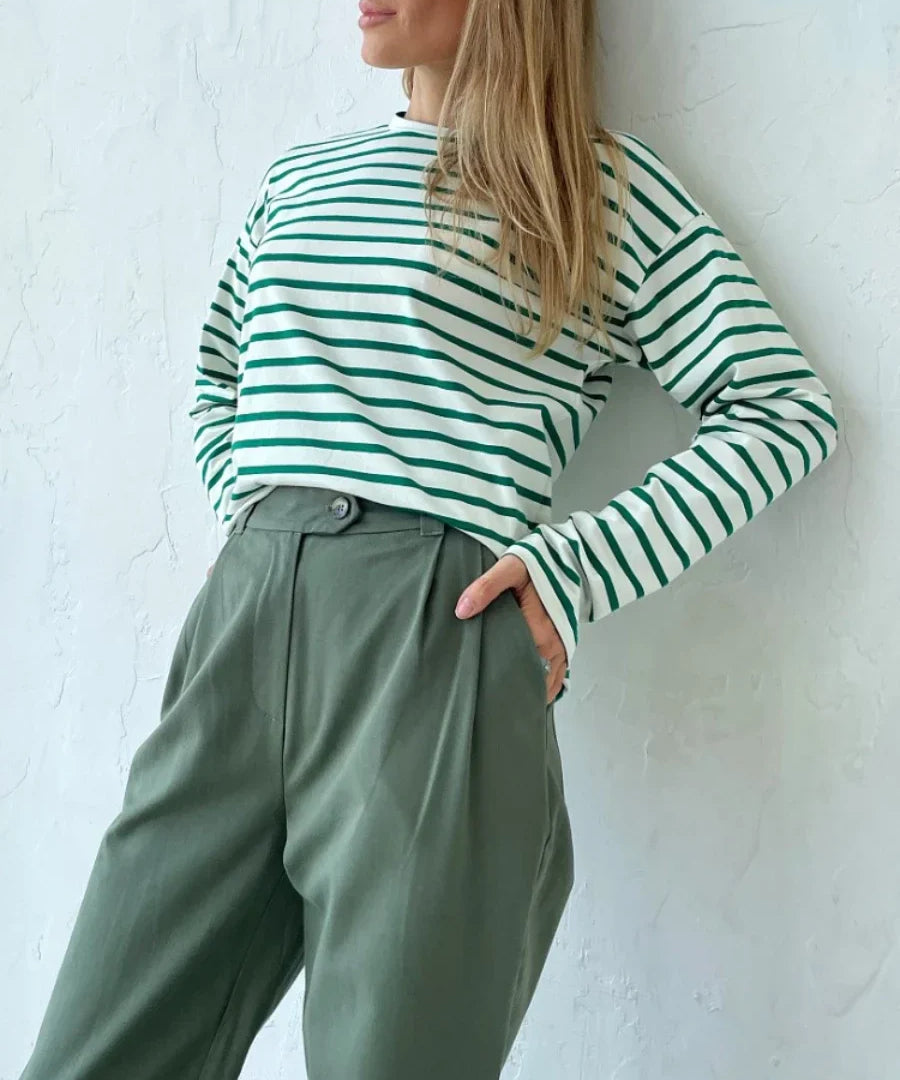 Marinière | Women Tee With Striped Pattern Design