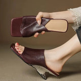 Verona | Women's Mule with Sculpted Heel and Open-Toe