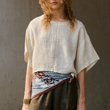 Maisie | Women Top With Linen Drop Shoulder