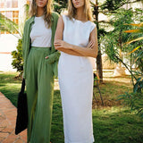 Hazel | Women Top With Linen Cropped Fit