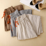 Lucia | Women's Wide Leg Pants with Elastic Waist Drawstring