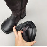 Aubrey | Women’s Riding Boots with Leather and Wool