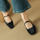 Feline | Women Heels with Leopard Print and Buckle